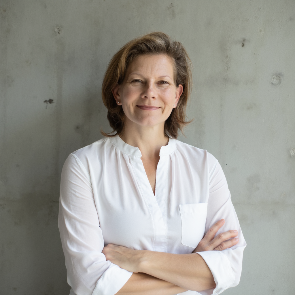 Porträt von Bianca Enderlin, Expertin für mentale Klarheit und Botschafterin zwischen Mensch und KI.